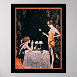 Art Deco Roaring Twenties Flappers Poster