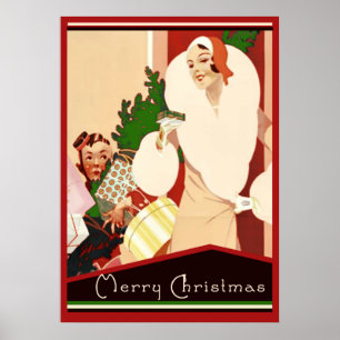 Art Deco Roing Twenties-Helgdag Poster
