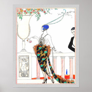 Art Deco Romantic Mode par Poster