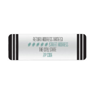 Art Deco Rosa Vide - Personliggjort Returadress Etikett