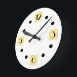 Art Deco Round Clock Rund Klocka<br><div class="desc">Gör det till konst-deco-påverkan för att spira upp ställe..</div>
