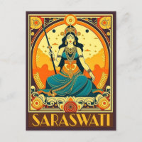 Art Deco Saraswati