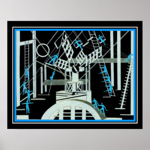 Art Deco 'Satanic Ballet'- Aleksandra Ekster 1922 Poster