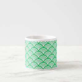 Art Deco Scallop-båge Geometrisk Förnybar Energi Espressomugg