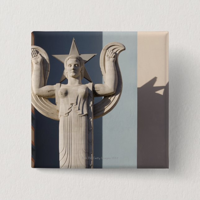 Art Deco Sculpture vid Texas statliga mässan Knapp (Framsida)