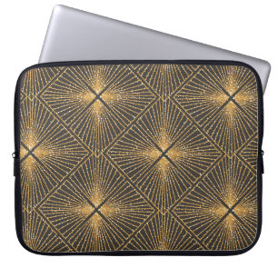 Art Deco Seamless Geometric Mönster. Elegant Wallp Laptop Fodral