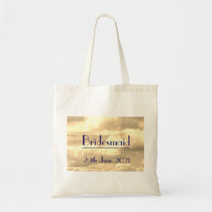Art Deco Sepia Cloud Bridesmaid Tygkasse