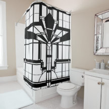 Art Deco Shower Curtain