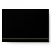 Art Deco Simple Black Guld Blank
