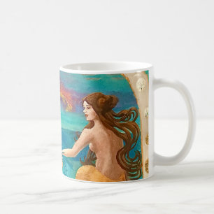 Art Deco Sjöjungfru och Octopus Mugg
