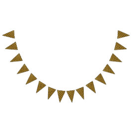 Art Deco-Sjöjungfru - Svarta och Guld Vimplar