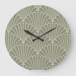 Art Deco Skal Väggur