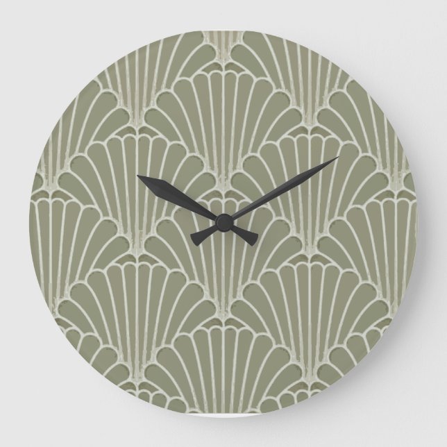 Art Deco Skal Väggur (Framsida)
