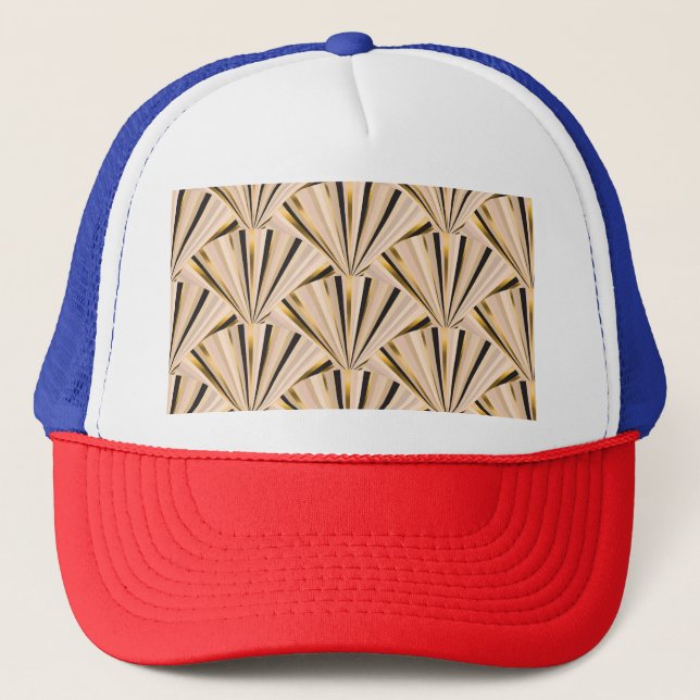 Art Deco-skalor: Geometric Golden Glamor Keps (Framsida)
