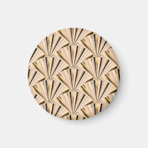 Art Deco-skalor: Geometric Golden Glamor Magnet