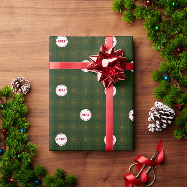 Art Deco Skapar Anpassningsbar Photo eller Logotyp Presentpapper (Julgåva)