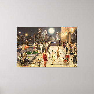 Art Déco Skyline Canvastryck
