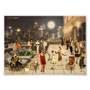 Art Déco Skyline Fototryck