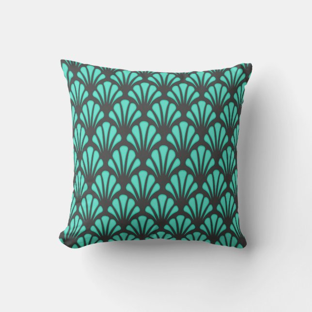 Art Deco-Snäcka - form Kudde (Framsida)