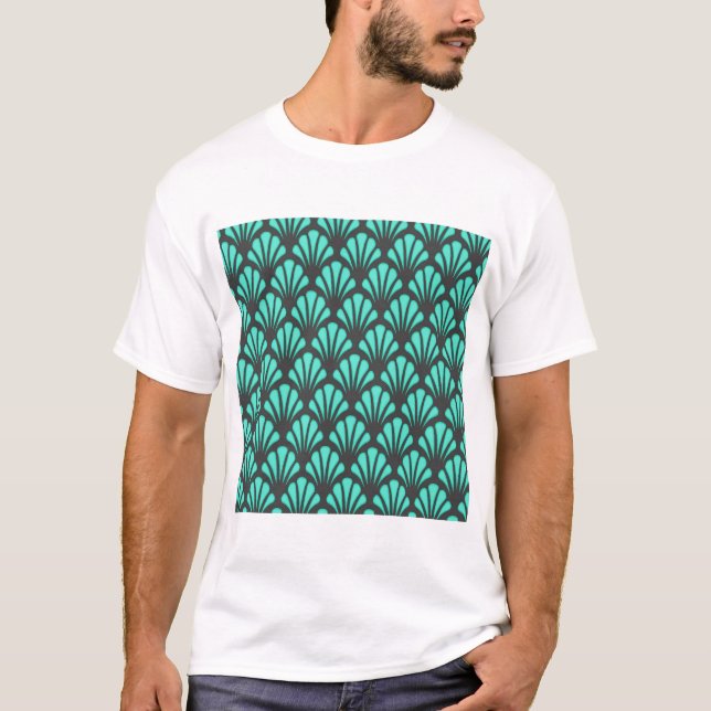 Art Deco-Snäcka - form T Shirt (Framsida)