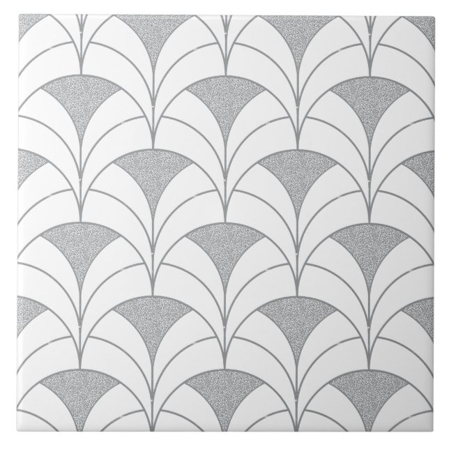 Art Deco snäckmönster Kakelplatta (Framsidan)