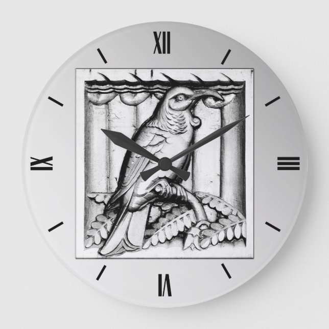 Art déco sniden stenfalk - silver stor klocka (Framsida)