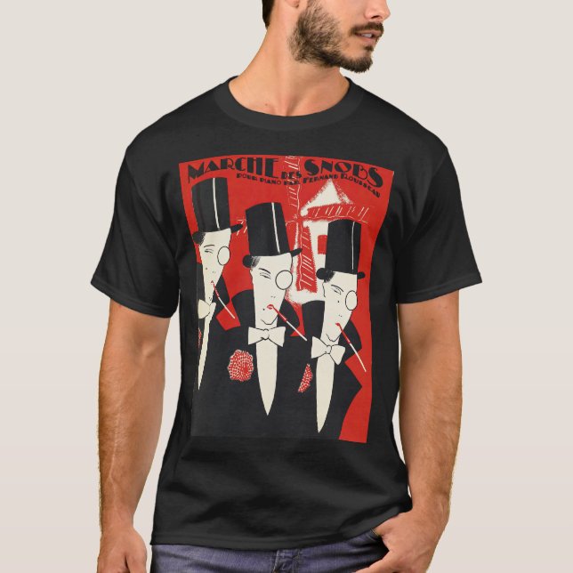 Art Deco snobs Illustration T Shirt (Framsida)