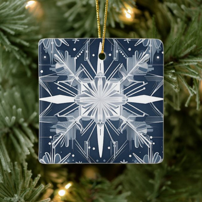 Art Deco Snowflake Ornament (Träd)