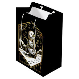 Art Deco Snowman Gift Bag