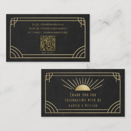 Art Deco sociala kort och tackkort