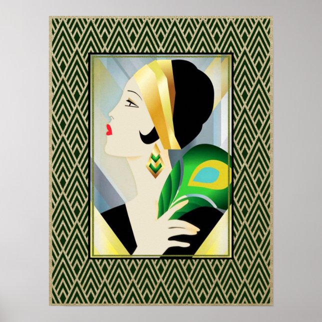Art Deco Socialite Poster (Framsidan)