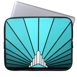 Art deco sol i aqua Electronics Bag Laptop Fodral