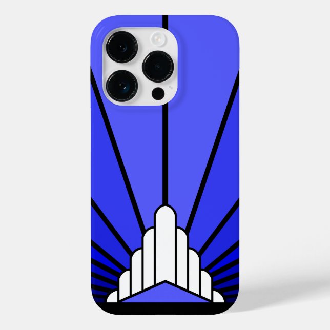 Art deco sol i blått (Baksida)