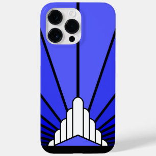 Art deco sol i blått