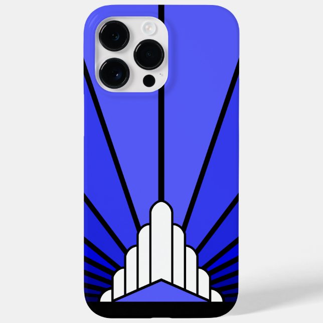 Art deco sol i blått (Baksida)