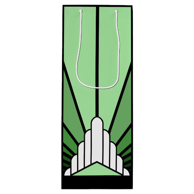 Art deco sol i grönt (Framsidan)