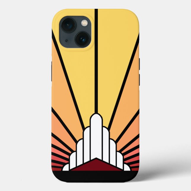 Art deco sol i gryning (Baksida)