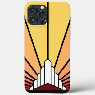 Art deco sol i gryning