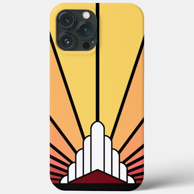 Art deco sol i gryning (Baksida)