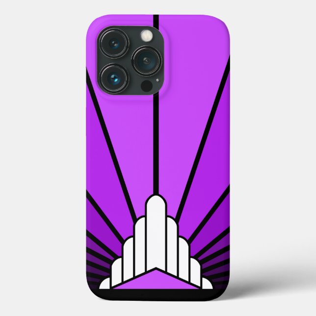 Art deco sol i lila (Baksida)