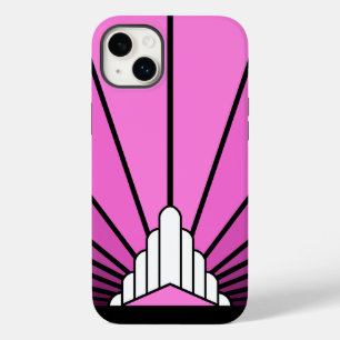 Art deco sol i rosa