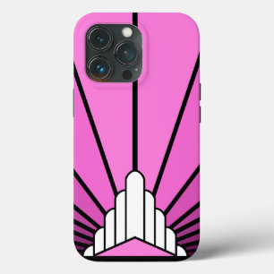 Art deco sol i rosa