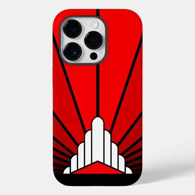 Art deco sol i rött (Baksida)