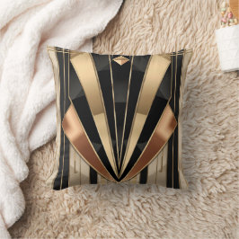 Art Deco Soluppgång Geometrisk Lyxdesign Kudde