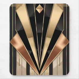 Art Deco Soluppgång Geometrisk Lyxdesign Musmatta