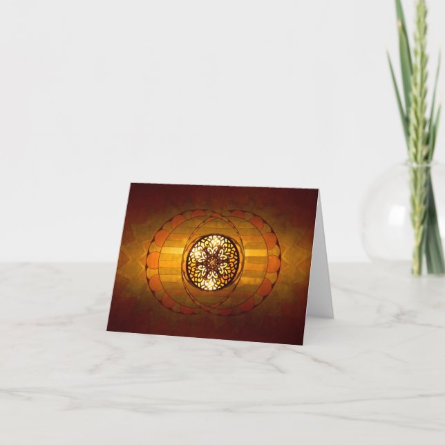 Art déco som tänder Notecard Kort (Framsida)