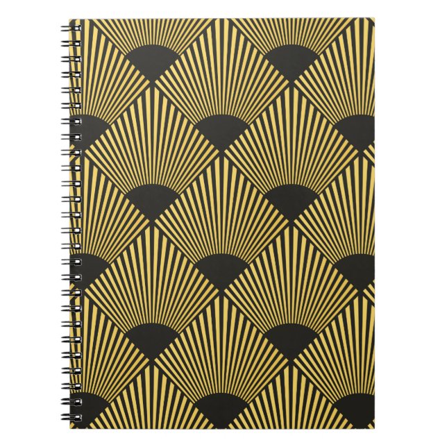Art Deco sömlös mönster Anteckningsbok (Framsidan)