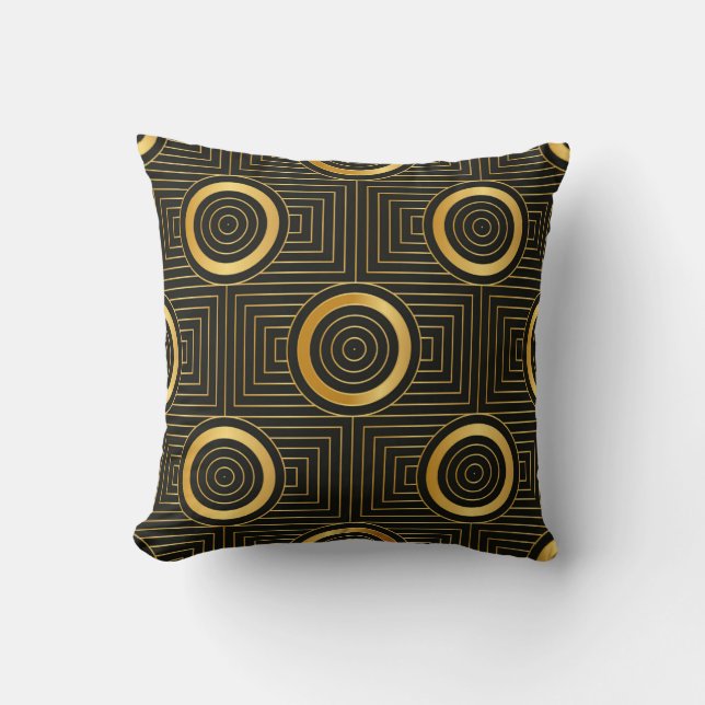 Art Deco, sömlös vintage tapet mönster Kudde (Framsida)