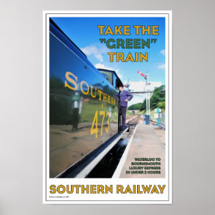 Art Deco Southern Railway Poster
