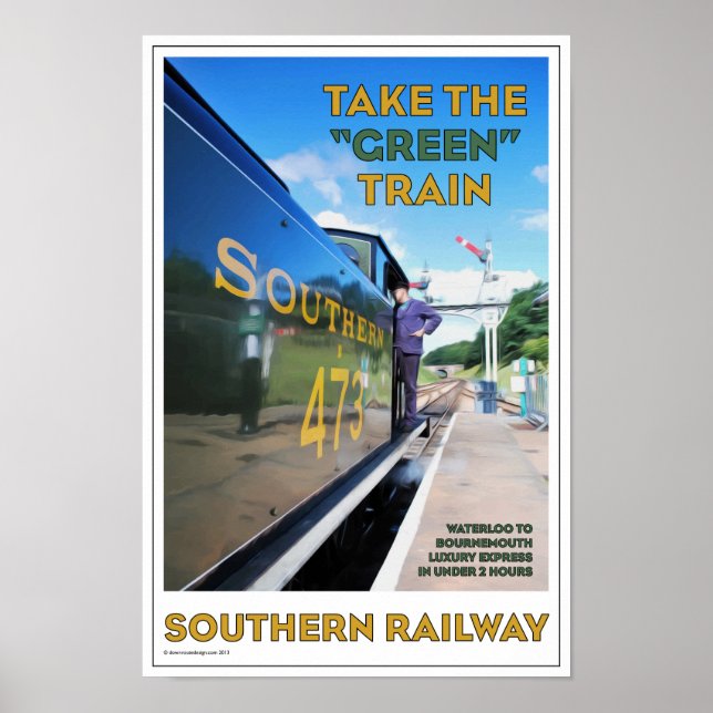 Art Deco Southern Railway Poster (Framsidan)